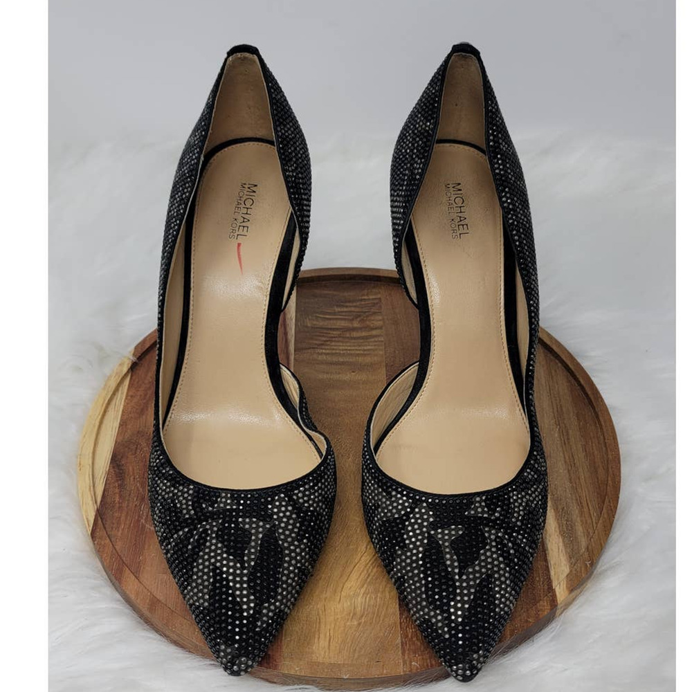 Michael Michael Kors Jamie Black Leaf 4" Pump Women's 10M
